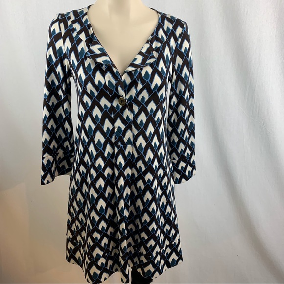 Diane Von Furstenberg Silk Shift Tunic Dress 4